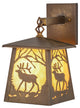 7W Elk at Dawn Hanging Wall Sconce