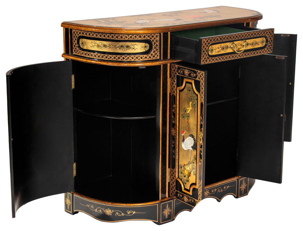 Gold Lacquer Cabinet Cranes