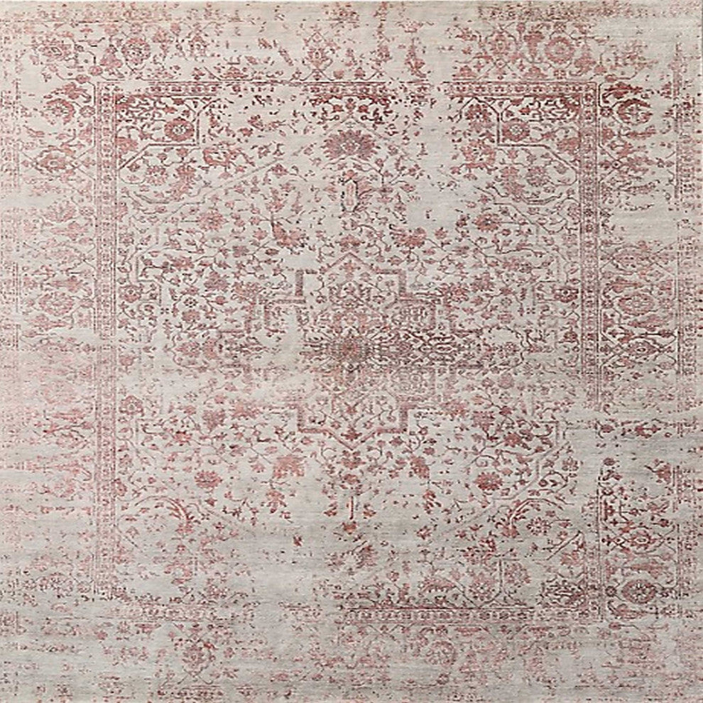 Ahgly Company Indoor Square Mid-Century Modern Area Rugs, 4' Square