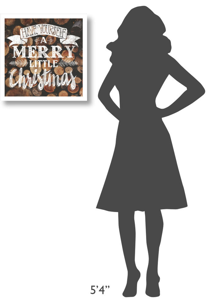 "Merry Little Christmas" Digital Paper Print by Laura Marshall, 20"x20"