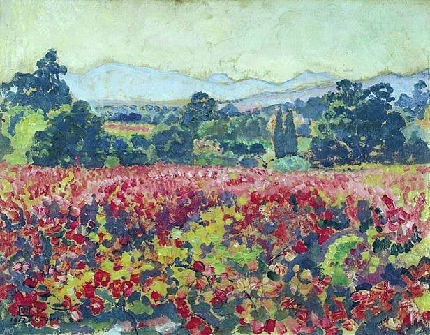 Theo Van Rysselberghe Les vignes a Saint-Clair Wall Decal Print
