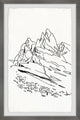 "Conquer the Peak" Framed Painting Print, 8x12
