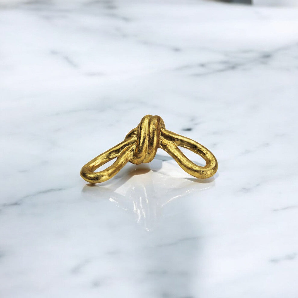 Roven Golden Cast Iron Knot Decor