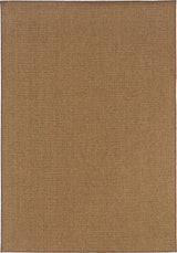Oriental Weavers Karavia Collection Tan Solid Indoor/Outdoor Rug 8'6"X13'