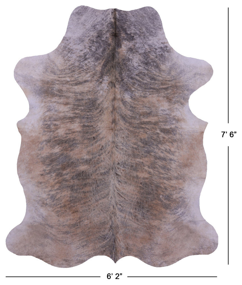 Organic Natural Hair-On Cowhide Area Rug 7' 6" X 6' 2" C1743