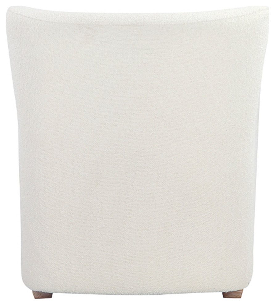 Harlow Lounge Chair Boucle White