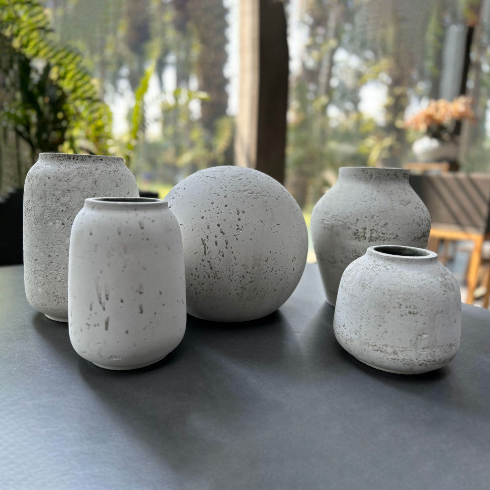 Taxco Ro-Cement Vase, Antique White, Medium