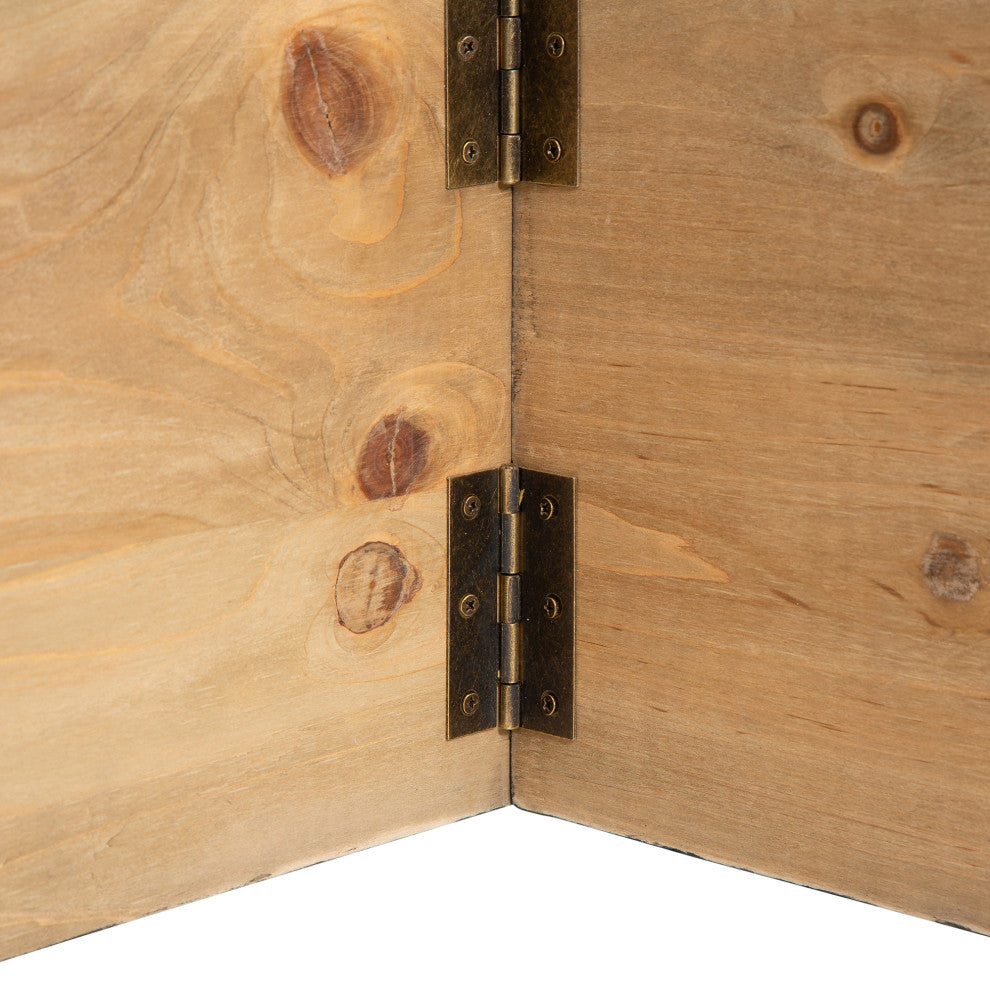 Washed Wooden Tree Collar, Black, 26"lx26"w