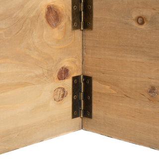 Washed Wooden Tree Collar, Black, 26"lx26"w