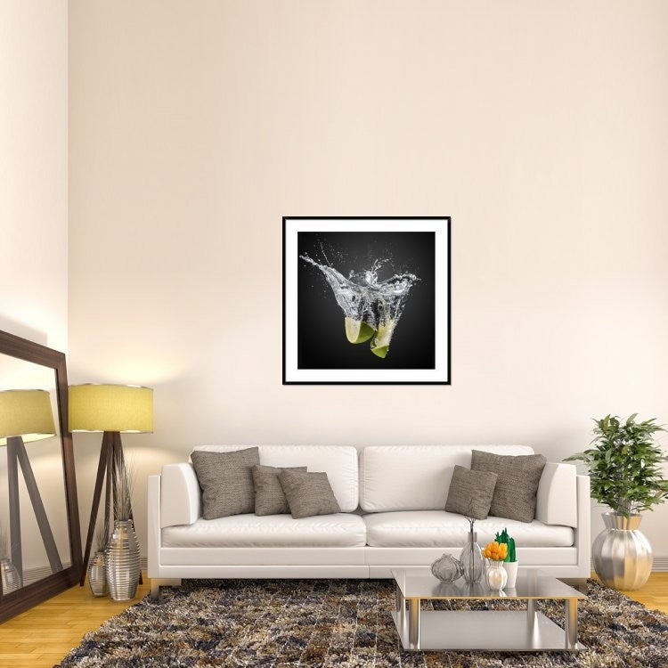 "Fresh Limes!" Framed Digital Print by Isma Yunta, 44x44"