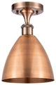 Ballston Dome Semi-Flush Mount, Antique Copper, Antique Copper