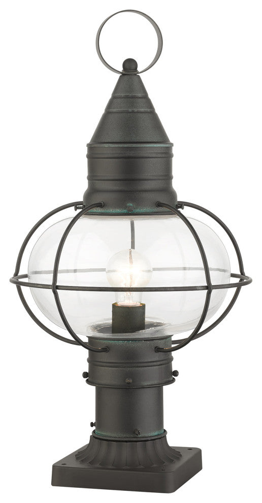 Charcoal Nautical, Farmhouse, Bohemian, Colonial, Outdoor Post Top Lantern