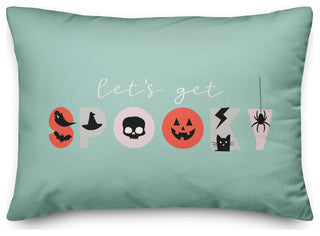 Spooky Type 14x20 Throw Pillow