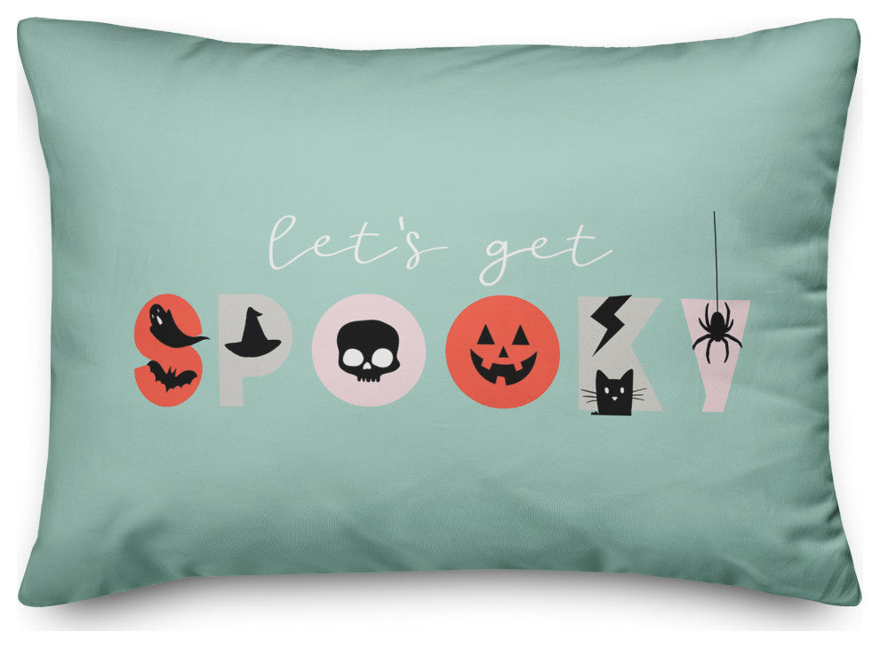 Spooky Type 14x20 Throw Pillow