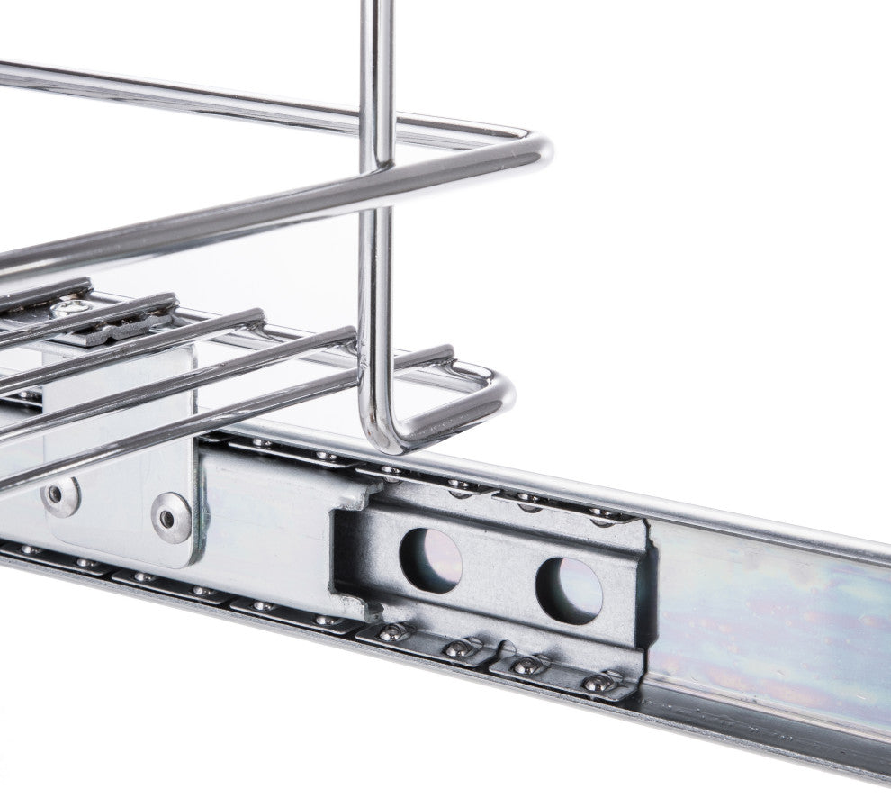 Home Zone Living Pull Out Drawer Cabinet Organizer, 2-Tier, 14 in. W x 20 in. D