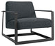 Modern Gray Seg Upholstered Fabric Accent Chair