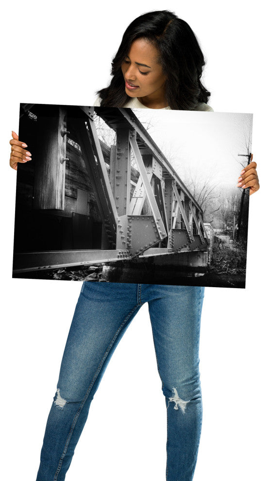 White Clay Creek Bridge Landscape Photo Unframed Wall Art Print, 18" X 24"
