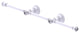 Carolina Crystal 3 Arm Guest Towel Holder, Matte White