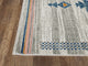 Abani Porto PRT110A Southwestern Tribal Print Blue and Orange Area Rug