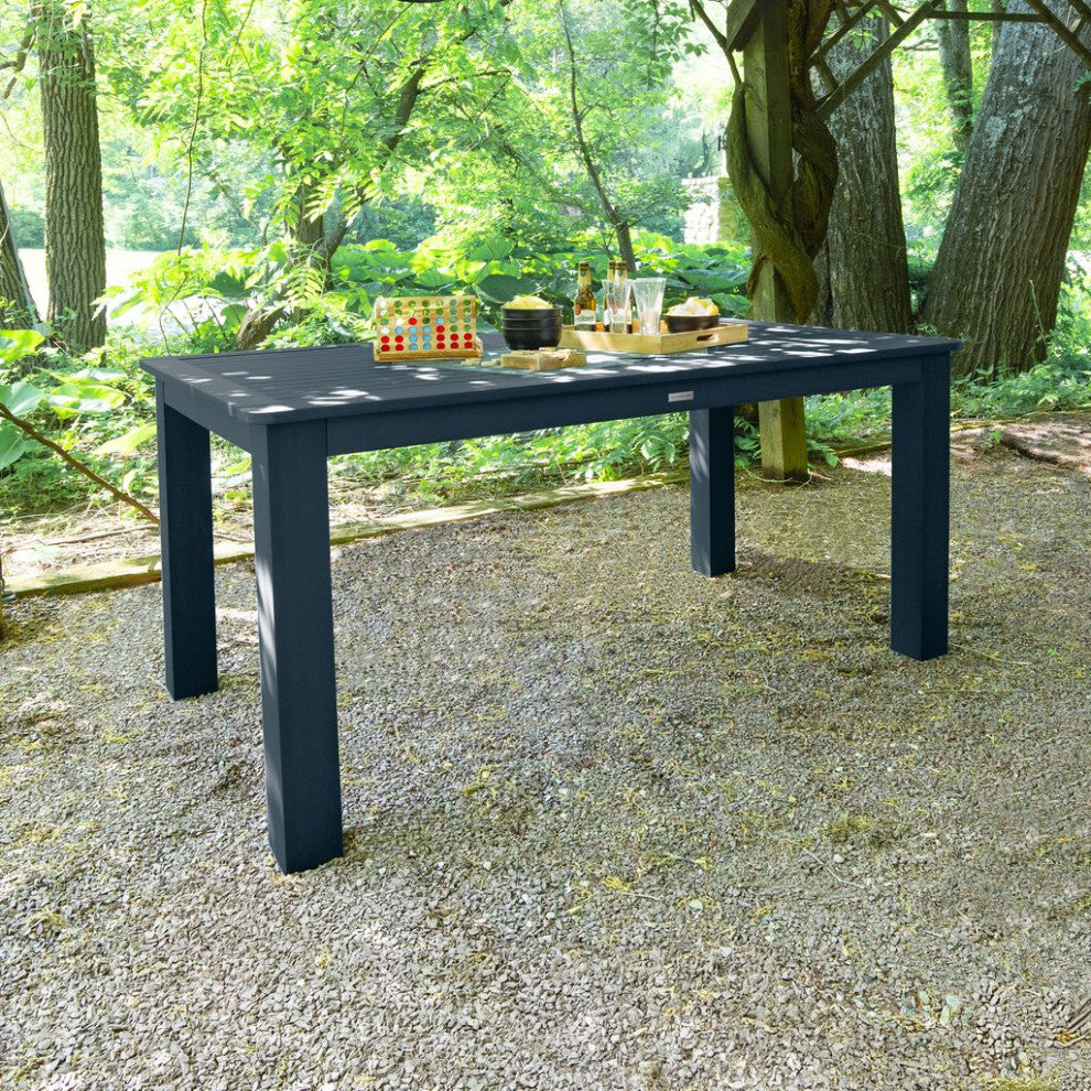 Rectangle Counter-Height Dining Table, Federal Blue