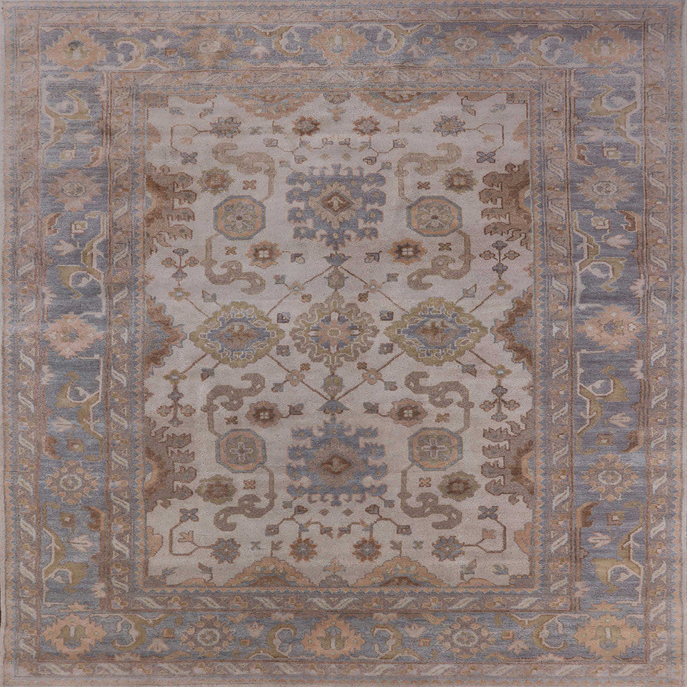 Ahgly Company Indoor Square Mid-Century Modern Area Rugs, 5' Square