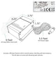 43" Slim Line Art Light, Black With Hard Wire Kit and Remote