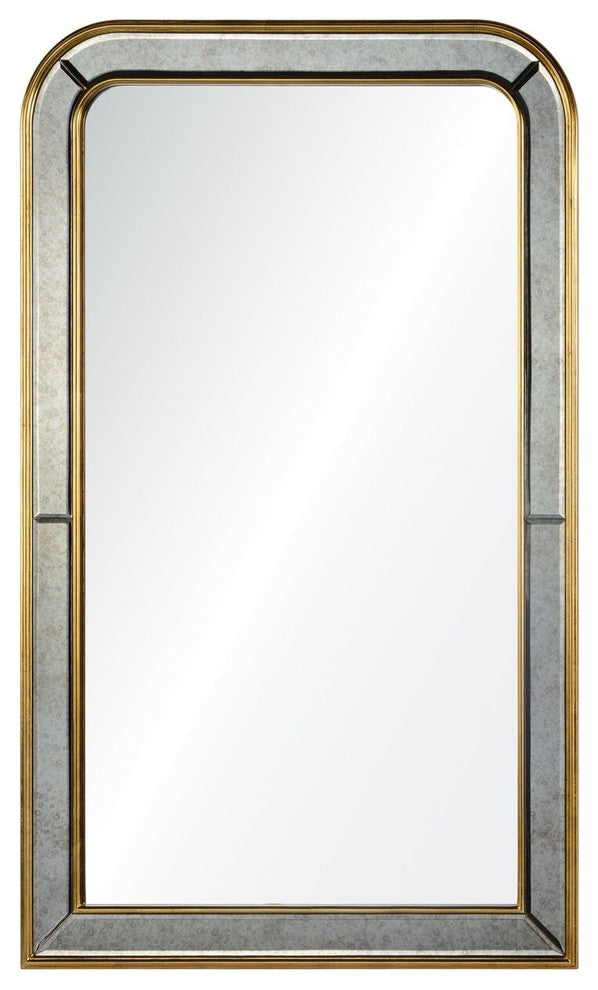 Phillipe Mirror, Burnished Gold Leaf