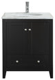 Eviva Lime 30" Bathroom Vanity Espresso With Marble Top