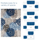 Calithea Vintage Classic Abstract Floral 4x6 Area Rug-Blue, Brown and Beige