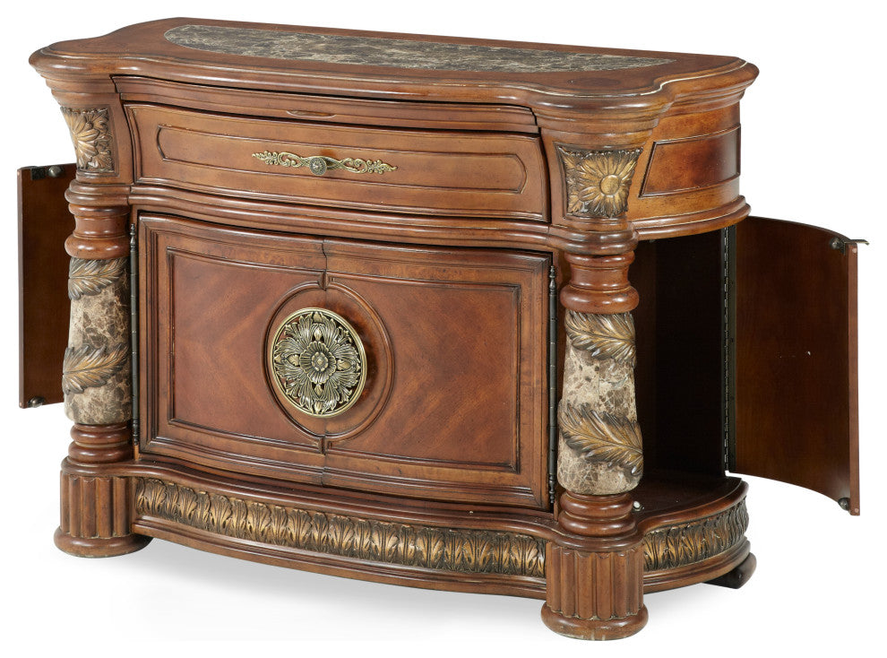 Aico Amini Villa Valencia Bachelors Chest in Classic Chestnut