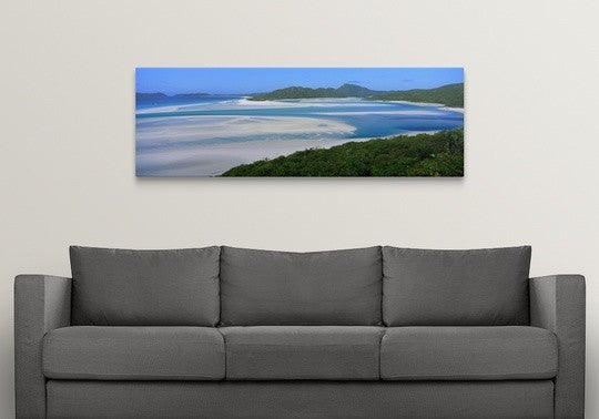 "Whitehaven Beach Eastern Australia" Canvas Art, 60"x20"x1.25"