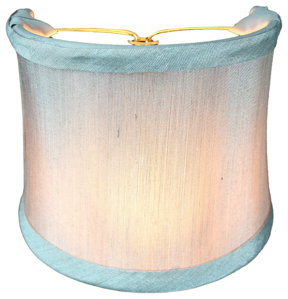 Crisp Linen Clip-On Sconce Shell Shade 4"x4"x4.25"