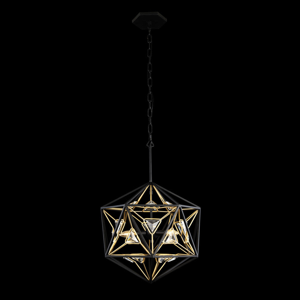 Marcia 3-Lt Orb Pendant - MB/FG