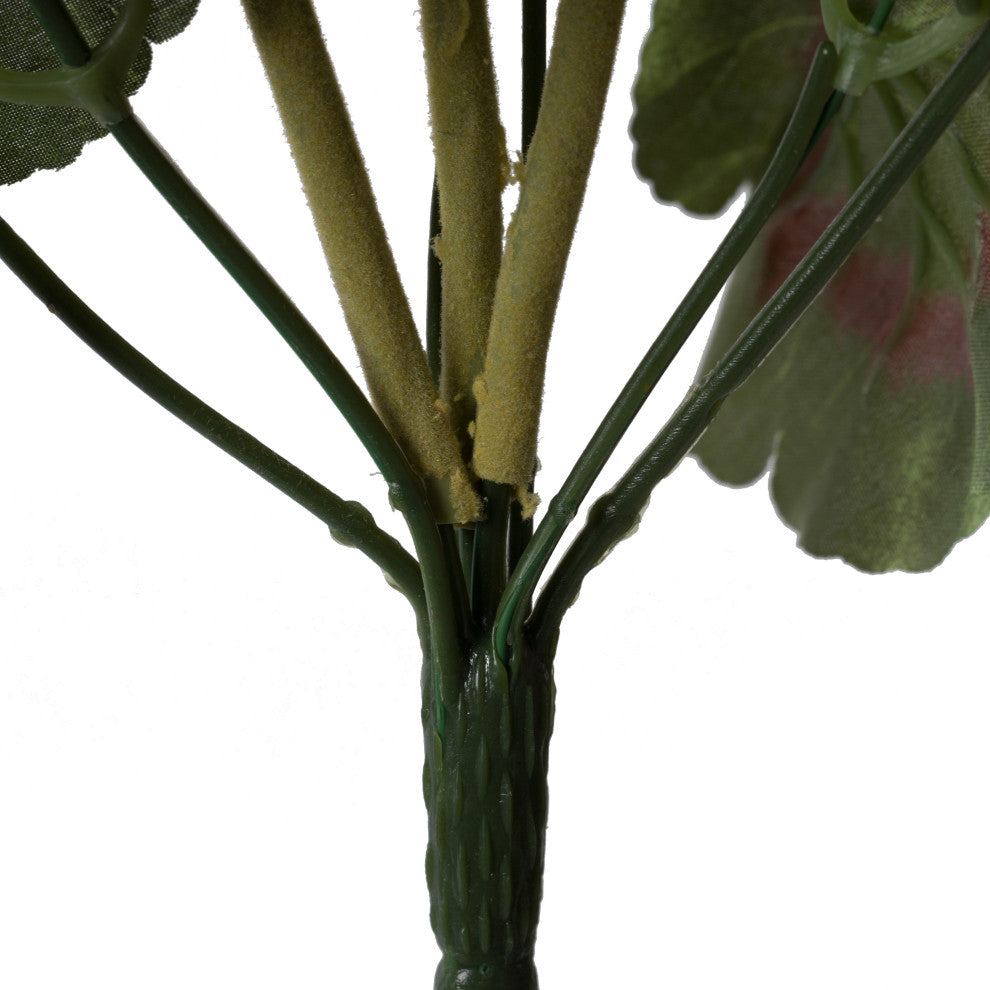 Vickerman 20" Artificial Geranium Bush, 4 per Pack., White