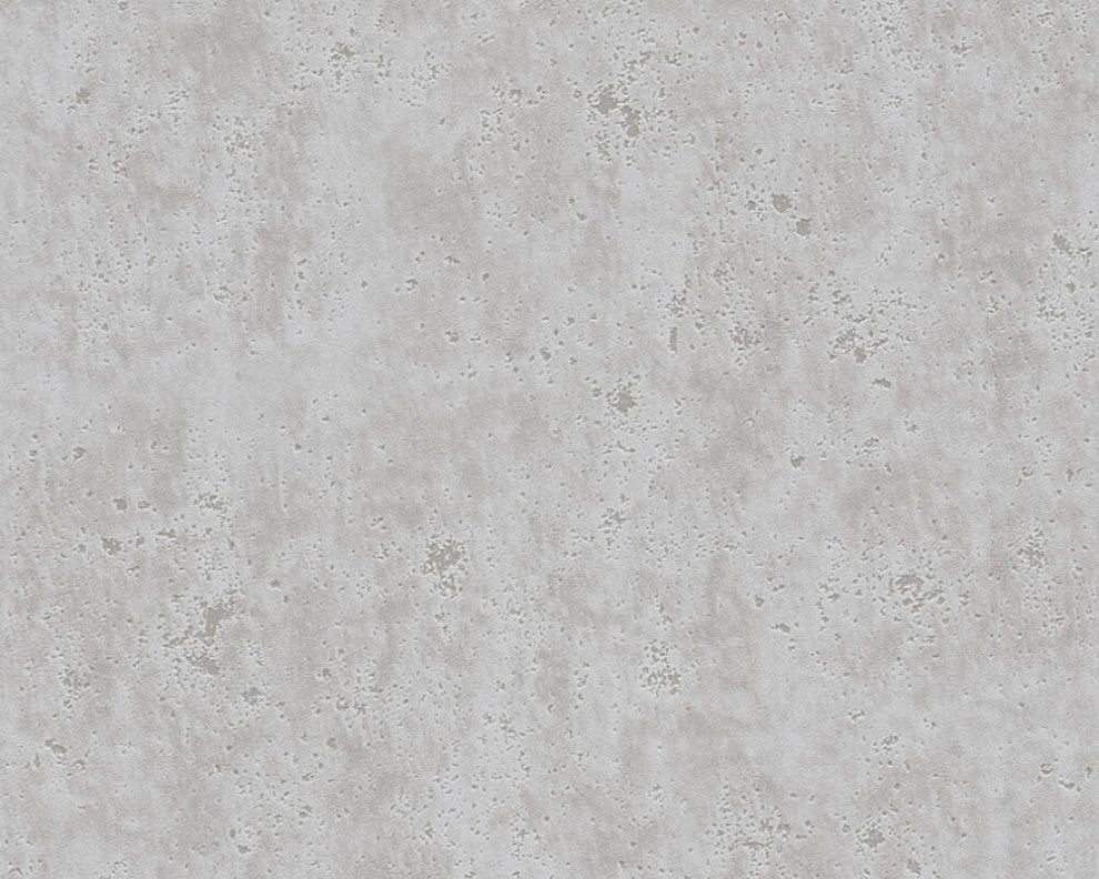 Textured Wallpaper Concrete Plain, 366004, Gray, 1 Roll