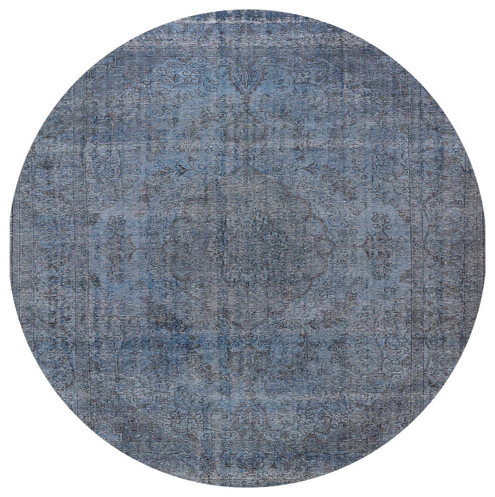 Ahgly Company Indoor Round Mid-Century Modern Area Rugs, 6' Round