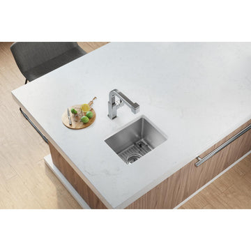 Elkay 15" Bowl Dual Mount 18 Gauge Bar/Prep Kitchen Sink, ECTSR15159TBG2