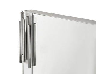 Modrest Token Modern White and Stainless Steel Mirror