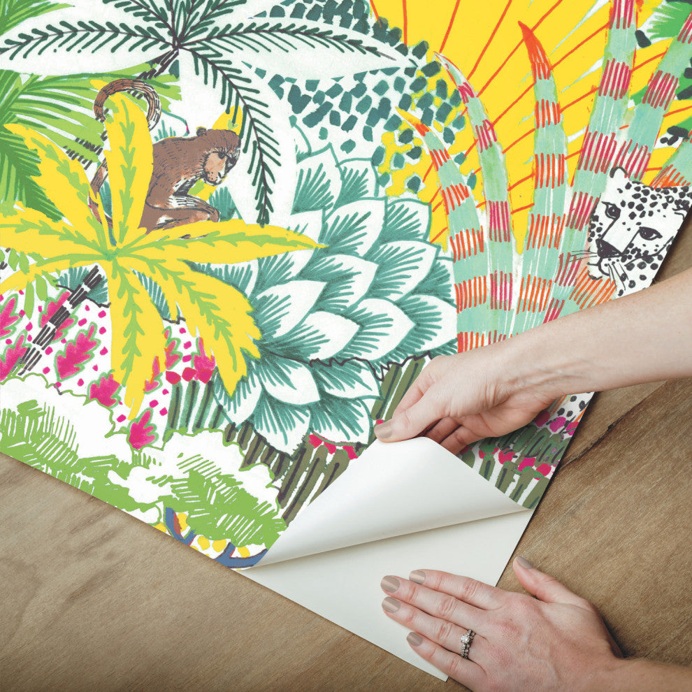 Tamara Day Jungle Vibe Peel and Stick Wallpaper By Roommates