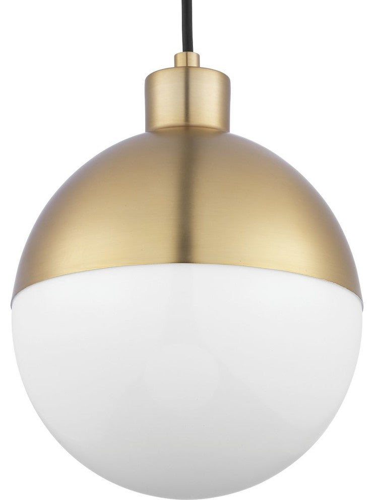 Globe LED 1-Light LED Pendant, Brushed Bronze