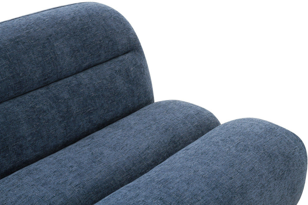 Divani Casa Forman Modern Blue Fabric Modular Sectional Sofa