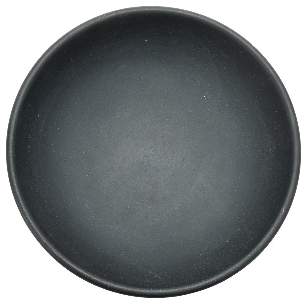 Mango Wood Footed Bowl, Black