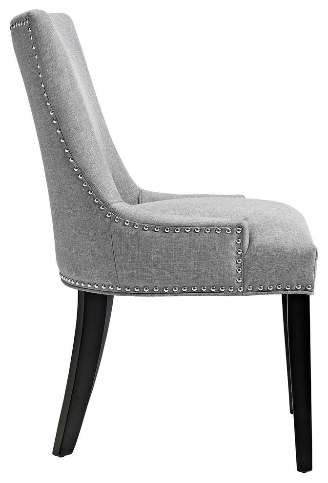 Light Gray Marquis Dining Chair Fabric Set of 4