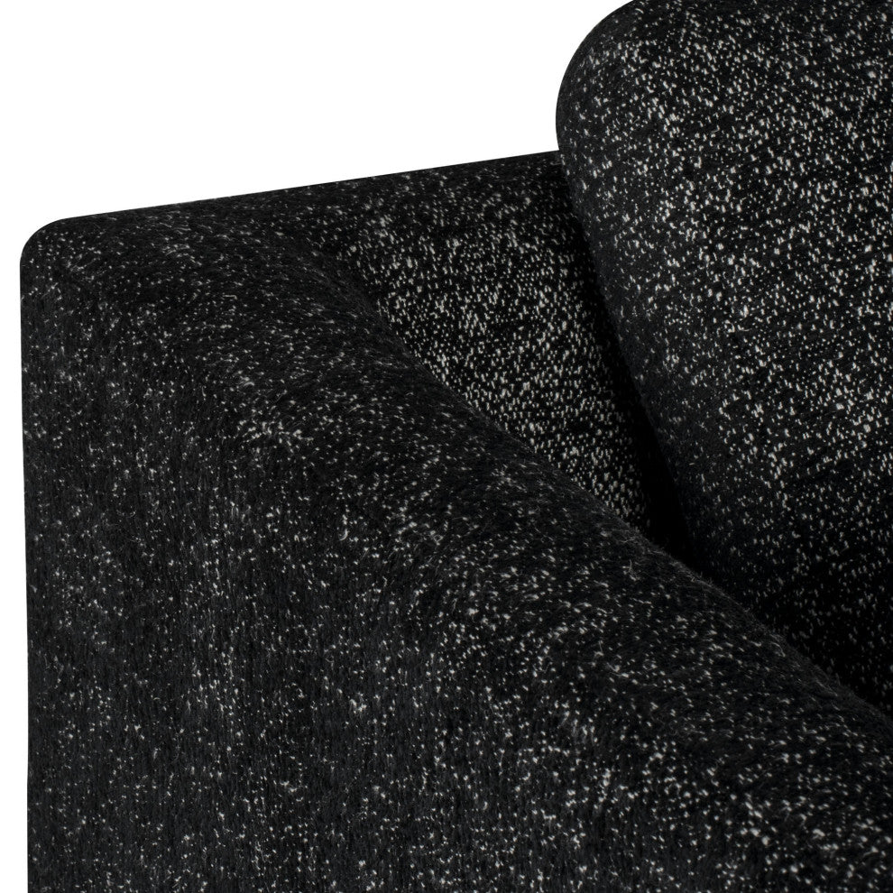 Gigi Salt & Pepper Fabric  Modular Sofa Left
