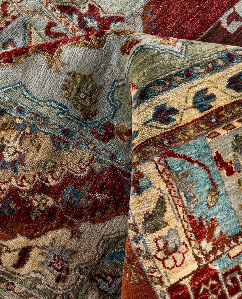 Patchwork One-of-a-Kind Hand-Knotted Area Rug - Multi, 9' 0" x 12' 0"