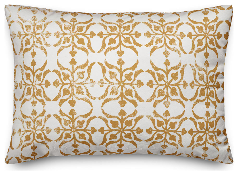Distressed Copper Pattern 14x20 Spun Poly Pillow