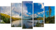 Sognefjord in Norway Panorama, Landscape Canvas Art Print, 60"x32", 5 Panels