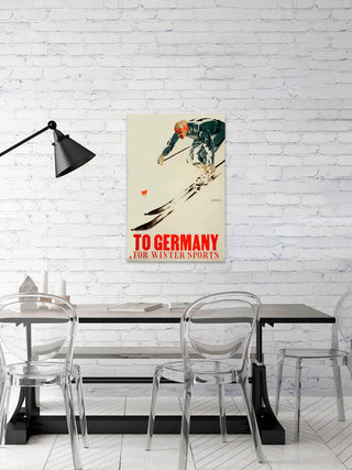 "To Germany" Painting Print on Wrapped Canvas, 30"x45"
