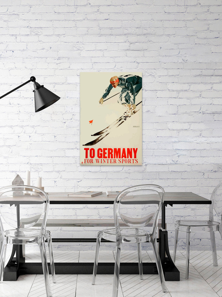 "To Germany" Painting Print on Wrapped Canvas, 30"x45"