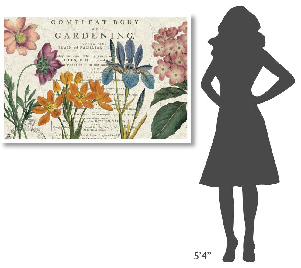 "Botany" Digital Paper Print by Sue Schlabach, 50"x34"